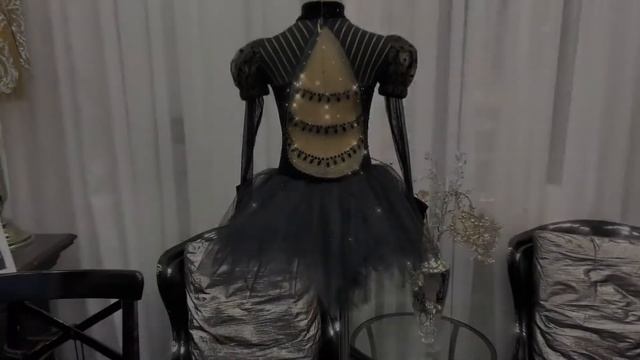 Платье для фигурного катания для выступлений The black Queen смотреть онлайн