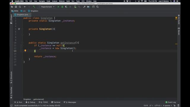 How to create a Singleton in Java смотреть онлайн