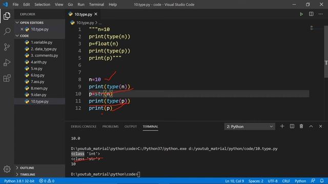 #type #typeconverson #python #changedatatype How to change data type in Python(Hindi) смотреть онлайн