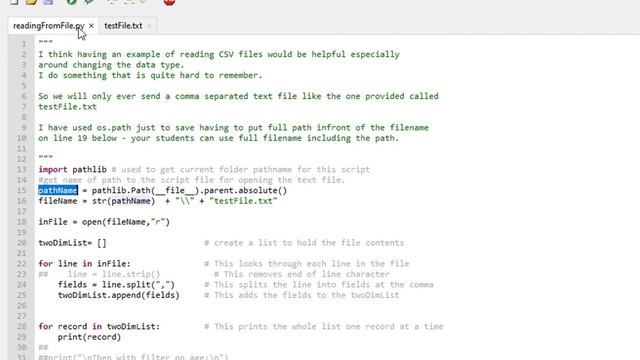 Part 1 Reading in a Text File смотреть онлайн