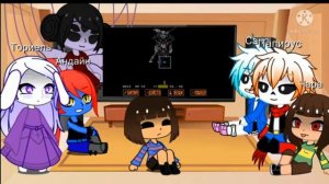 реакция персонажей андертейл и моей подруги на геноцид без урона