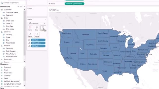 Map with state - Tableau project смотреть онлайн
