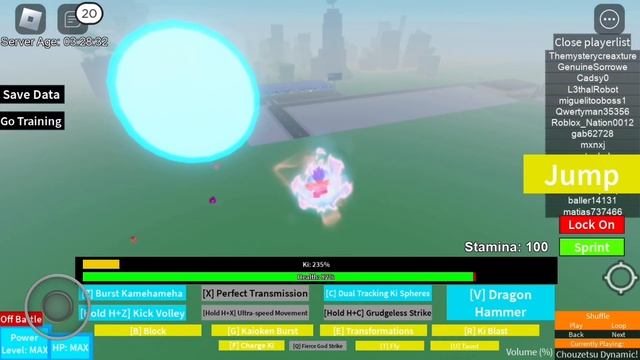 Roblox Dragon ball R: Ui Grind!! смотреть онлайн