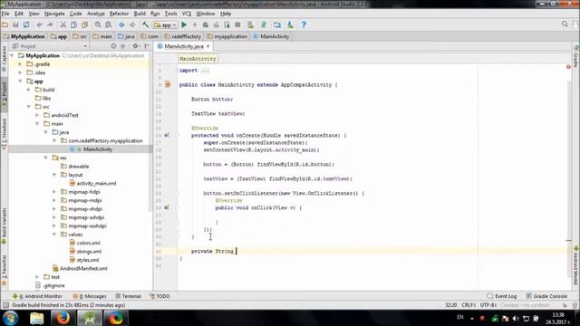 Develop simple Random Text Generator in Android Studio смотреть онлайн