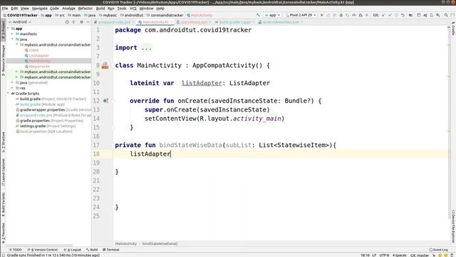 Coronavirus COVID19 Tracker Android App Project Realtime Data - Okhttp & REST API | Kotlin | PART 9 смотреть онлайн