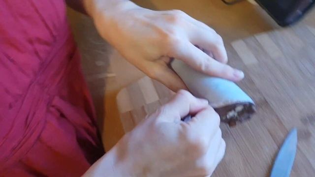 ШОКОЛАДНАЯ КОЛБАСА с курагой и миндалем ☕ вкусный обзор еды смотреть онлайн