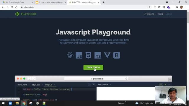 How to code and run javascript || Javascript Foundation Training Videos In telugu || Video 01 смотреть онлайн
