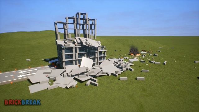 Car Jumping through Collapsing Building | Brick Rigs смотреть онлайн