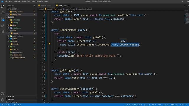 #6 - Setting up Node JS Server - React Native News App смотреть онлайн
