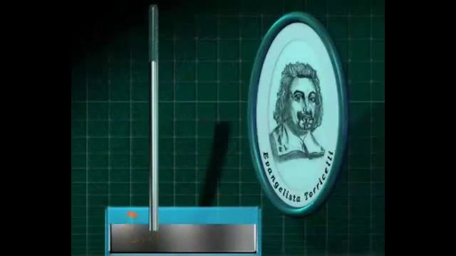 принцип работы ртутного барометра Торричелли'. смотреть онлайн