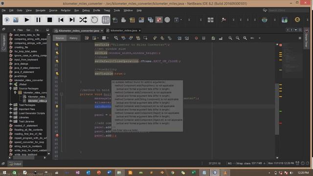 java tutorial 43 GIU Kilometers to Miles converter смотреть онлайн