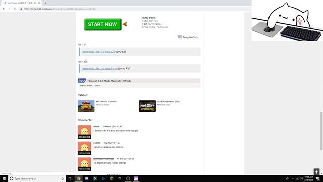 How To Get Item Physics Mod! (1.8.9) Minecraft Mod Tutorial смотреть онлайн