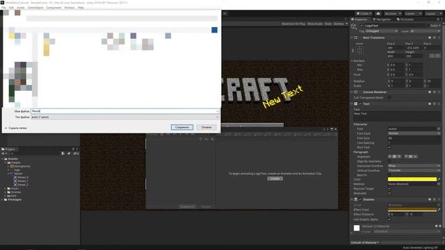 MINECRAFT MENU in Unity - Tutorial смотреть онлайн