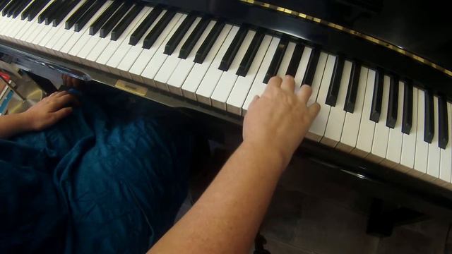 C harmonic minor scale | 2 octaves on piano | right hand смотреть онлайн