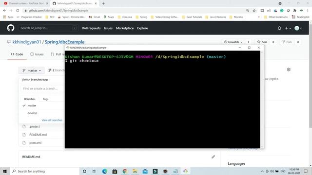 How to create any branch in GitHub from master using GIT ? | Create Branch in GitHub | Hindi смотреть онлайн