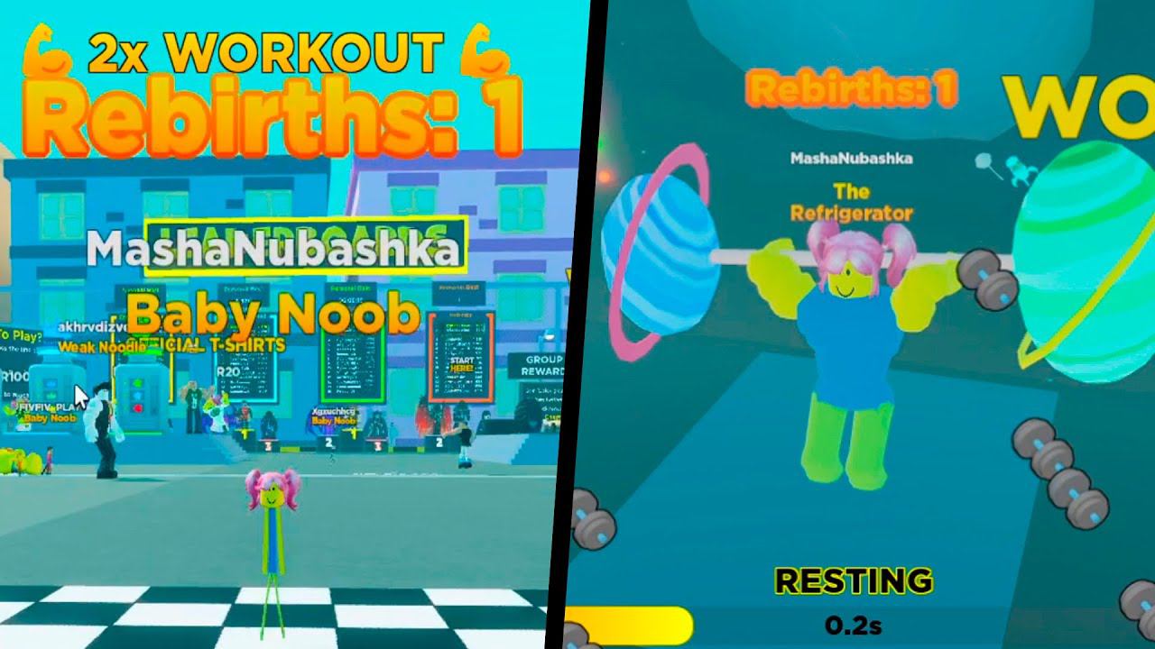 СИМУЛЯТОР СИЛАЧА! Трачу 1 Billion энергии и делаю РЕБЕРТ! Strongman Simulator Roblox смотреть онлайн