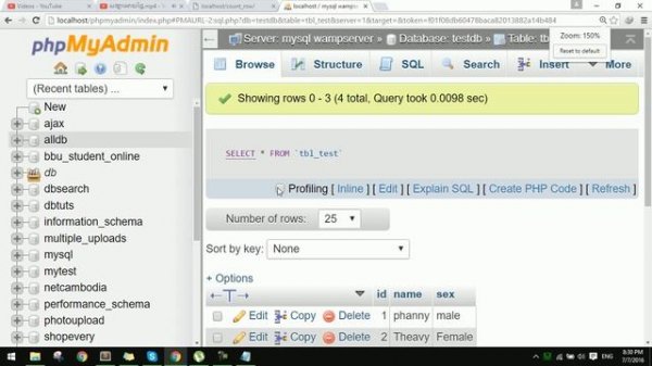 How to count row in database using php with mysqli?