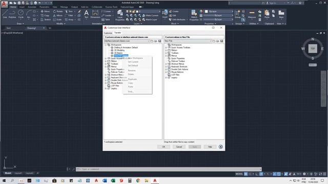 AutoCAD 2020: Interface Clássica (Workspace Classic) - TUTORIAL смотреть онлайн