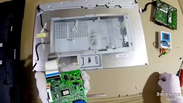 Монитор Samsung поплыл конденсаторами смотреть онлайн