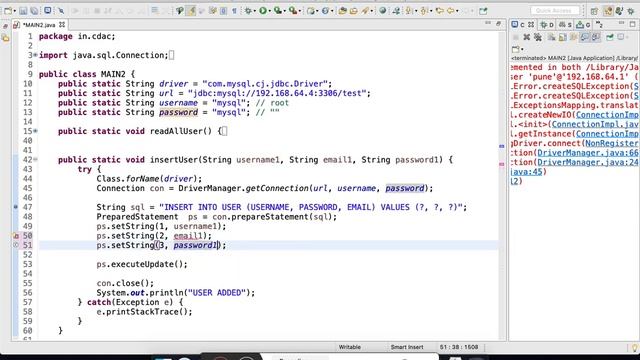 4. Java Database Connectivity Create, Read, Update & Delete Operation with dynamic parameters. смотреть онлайн