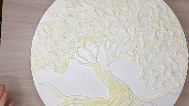Интерьерная картина "Дерево жизни" для новичков своим руками. Мастер-класс смотреть онлайн