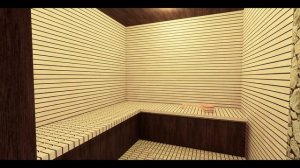 Проект бани 6 на 6 м с камином, с комнатой отдыха 25 м2