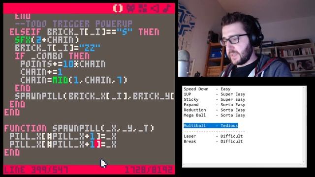 Breakout #21 - Powerup Pickup - Pico-8 Hero смотреть онлайн