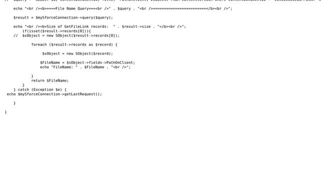 Salesforce: PHP and Salesforce API not returning results смотреть онлайн
