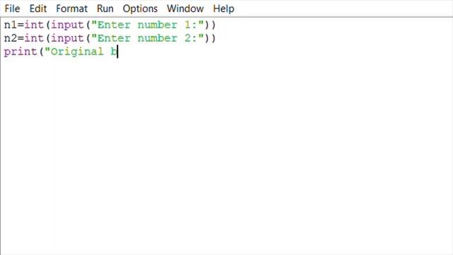 Write a program to input two numbers and swap them..... #python #education смотреть онлайн