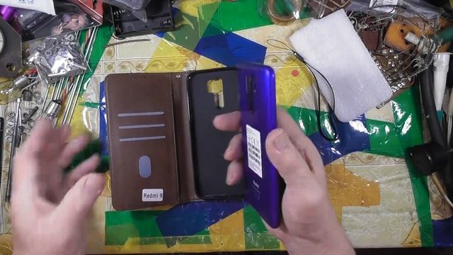 Кожаный чехол-бумажник с откидной крышкой для Xiaomi Redmi смотреть онлайн