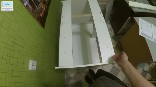 Сборка стола из каркаса напольного углового 100x70x56 из LEROY MERLIN на кухню смотреть онлайн