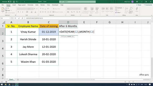 How To Add Months To A Date in Excel? (Hindi) смотреть онлайн