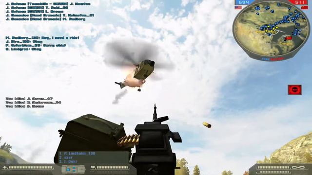 Battlefield 2 Dragon Valley with 200 bots! смотреть онлайн