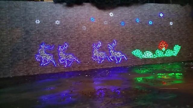 Новогодние улицы Лазаревское Сочи смотреть онлайн