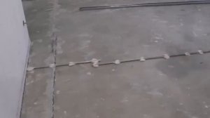 наливной пол, установка маяков