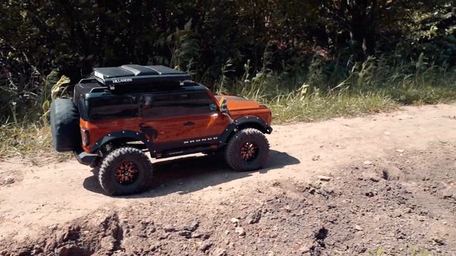 Traxxas TRX4 Bronco 2021 H-TECH Custom Hobbywing AXE R2 2800 kv смотреть онлайн