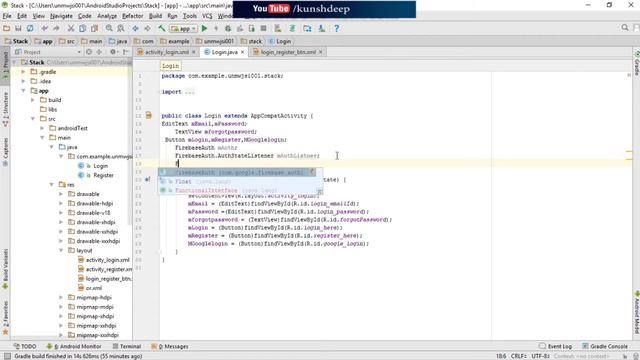 Android app development tutorial #10( Android login task-1) смотреть онлайн