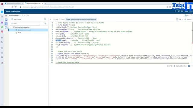 Data Types and How to Create Table by using Kusto Query | Kusto Query Language Tutorial (KQL) смотреть онлайн
