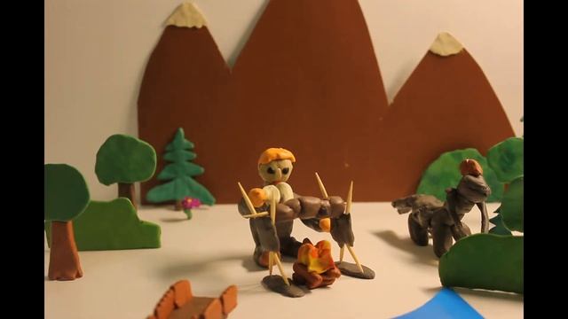 Объемная пластилиновая анимация / Анимационный этюд