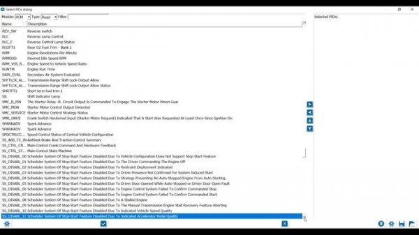 Forscan PCM PIDs available (Eng)