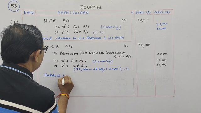 ADMISSION OF A PARTNER T.S.Grewal Ch-4 Que no-51,52,53 & 54(Treatment Of Accumulated Profit & losse смотреть онлайн