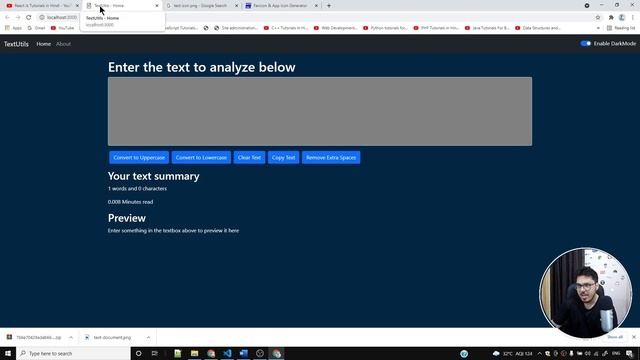 Changing title dynamically & adding favicons to TextUtils | Complete React Course in Hindi #15 смотреть онлайн