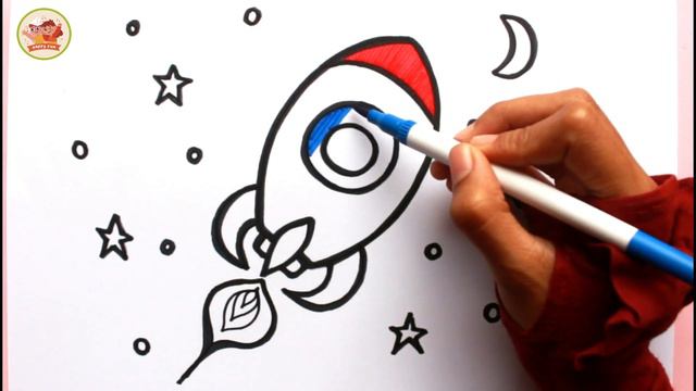 How to Draw a Rocket | How to Draw a Rocket with Colour смотреть онлайн
