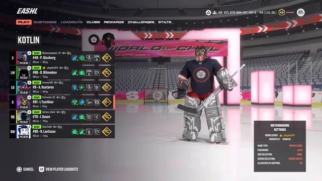 NHL 23 Ehockey Pro Kotlin vs EHC_Vityaz смотреть онлайн