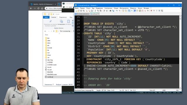 7. MySQL 8 - world база данных смотреть онлайн