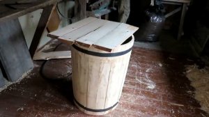 Бондарка. Изготовление донышка кедровой кадушки