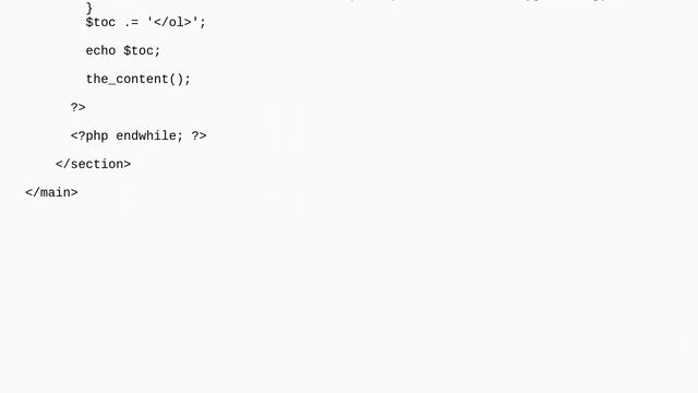 Wordpress: Dynamically add table of contents and add anchor based on heading innerHTML смотреть онлайн