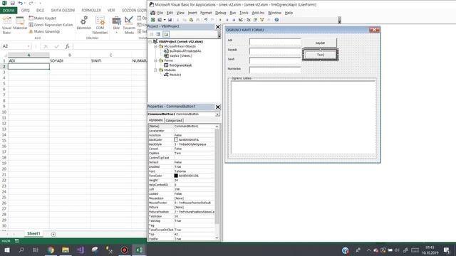 Excel vba Ornek veri tabanı uygulaması 2 смотреть онлайн