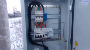 Установка вводного щита на опоре. Подключение к сплит системе Ленэнерго.