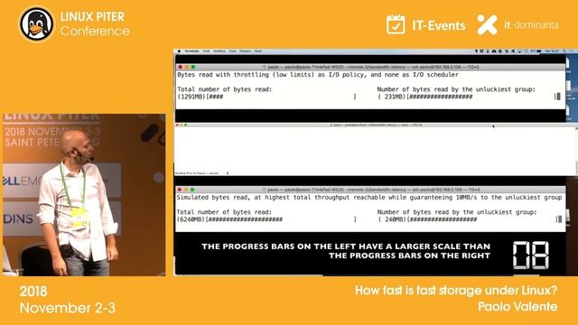 [RUS] Paolo Valente: "How fast is fast storage under Linux?" / #LinuxPiter смотреть онлайн